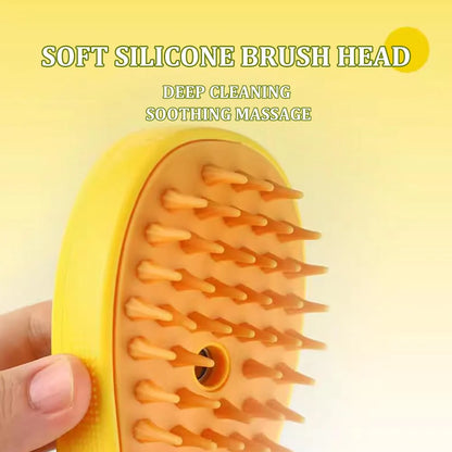 🔥 Seurico™ Patented Exclusive Rechargeable Steam Pet Brush (95°F-113°F) for Pet Bathing